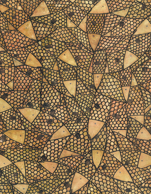 Copper Sardines | Framed Giclee Print on Canvas
